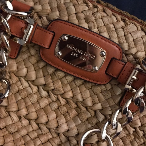 Michael Kors Straw Purse - Picture 4 of 6